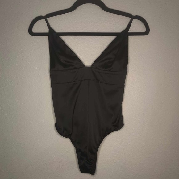 For the Love of Lemons Silk Thong Back Bodysuit - Picture 1 of 4